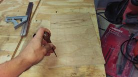 Grid for dowel holes