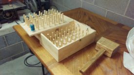 After installing the dowels