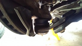 New ball joint in place, with the grease zerk on