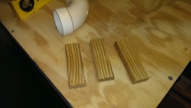 Cut 3 support pieces