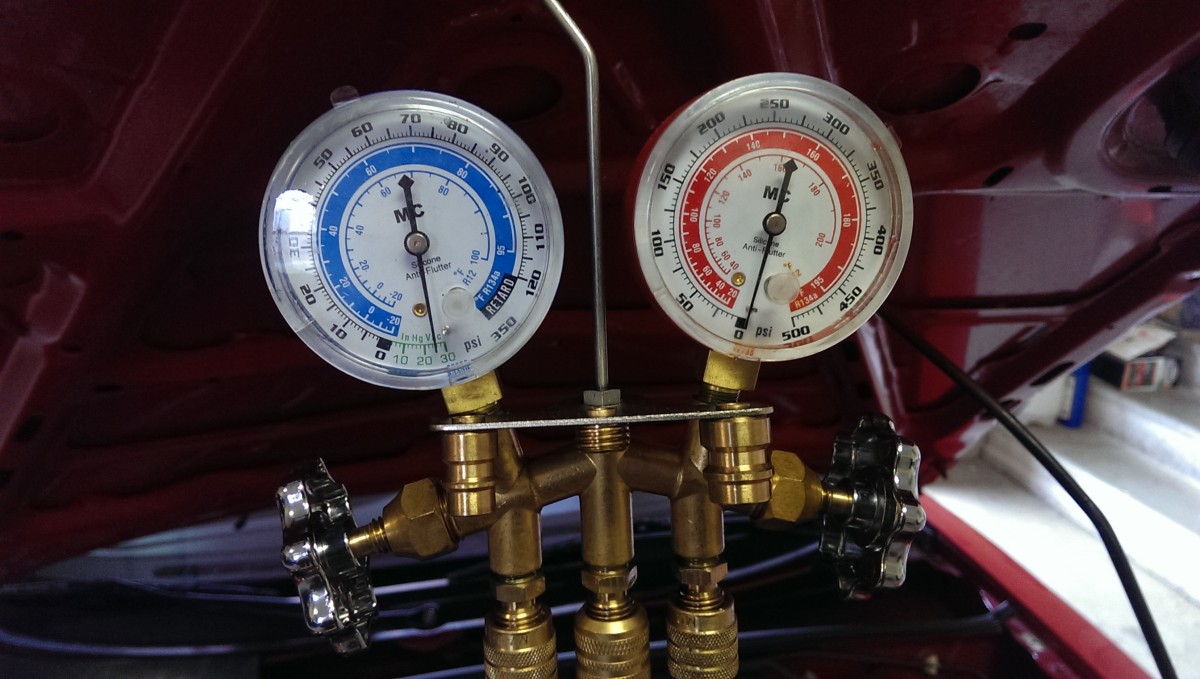 Recharging Car Air Conditioning Did It Myself