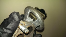 Backside of the valve, where the gasket goes