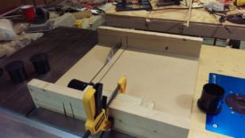 I used my table saw with a plastic-cutting blade