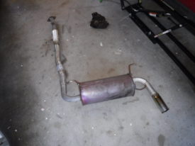 Exhaust removed
