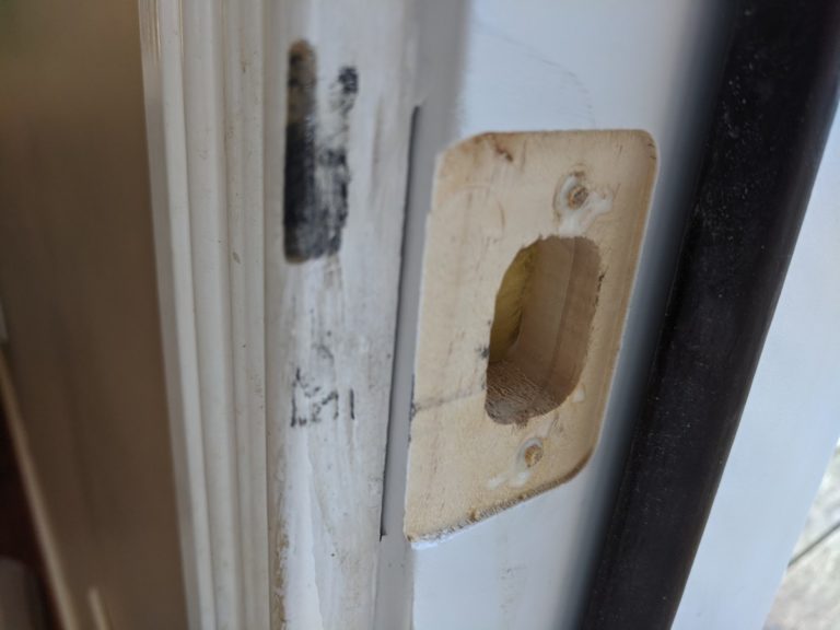 Relocating Holes for Door Strike Plate - Did It Myself